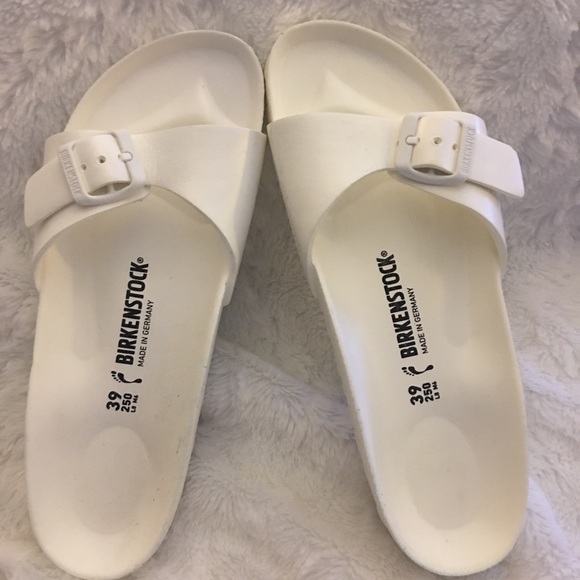 white birkenstocks size 39